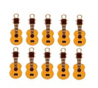 DIYEAH 40pezzi Ciondoli Chitarra Smalto Per Creazione Gioielli Accessori Lega Per Bracciali Collane e Fai Da Te Per Amanti Della Musica
