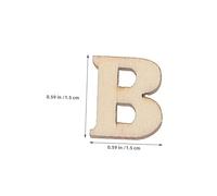 DIYEAH 416 pezzi Legno Naturale per Decorazioni e Progetti Creativi DIY Maiuscole Non Verniciate per Pittura e Alfabeti Legno per Educativo e Fai da Te
