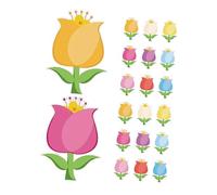 DIYEAH 45 Pezzi Cutouts Colorati per Crafting Decorazioni Versatili per Scuole e Progetti Diy con Punti