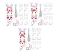 DIYEAH 45 Pezzi Maschere di Carta Fai Da Te per Maschera da Colorare Maschere Animali per Festa Masquerade Halloween Mardi Gras e Cosplay per Gruppi e Attività Creative