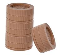 DIYEAH 4pezzi Rialzi Per Mobili Antiscivolo Rotondi Proteggono i Pavimenti Aumentano Altezza Sono Per Tavoli Sedie e Letti Adatti Case e Uffici