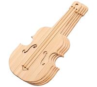 DIYEAH 4pezzi Segnalibri in Bambù Per Strumenti Musicali Tipo Violino Di Segnalibri Divertenti e Eleganti Realizzati Alta Durezza Per Uso Prolungato Come Etichette Regalo e Segnapagina Un
