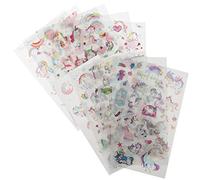 DIYEAH 4sets Adesivi Per Scrapbook Unicorni Adesivi Decorativi Random Per e Creativi Adatti Per e Decorazioni