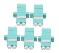 DIYEAH 5 pezzi Adattatore Lc Duplex in Plastica per Fibra Ottica Connettore Coupler Flangia per Reti in Fibra Installazione Facile per Data Center e Dispositivi di Comunicazione