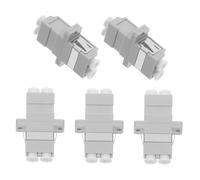 DIYEAH 5 pezzi Adattatore Lc Lc in Fibra Ottica Connettore Coupler Flange per Patch Panel Design Split per Connessioni Stabili e Installazione Facile in Data Center e Reti Fibra