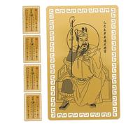 DIYEAH 5 Pezzi Amuleti Religiosi Amuleti Piccoli Carte Amuleto Feng Shui Carte Di Buon Auspicio Generali Amuleto Della Fortuna Decorazioni Tradizionali