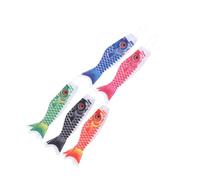 DIYEAH 5 Pezzi Bandiere Giapponesi Carpa Koinobori Colorate in Stoffa Maniche Vento Decorative per Giardino e Esterno Segnavento Lifelike per Decorazioni Casa e Ristorante