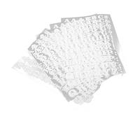 DIYEAH 5 Pezzi Lettere Termoadesive Bianche 27x18.5 Cm per e Accessori Toppe da Stirare per Vestiti Pratiche e Facili da Usare