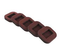 DIYEAH 5 Pezzi Porta Puleggia Protettore Gamba Cuscinetti Per Mobili Rotelle Della Sedia Pad Di Sedie Non Slip Cuscinetti Per Rotelle Per Mobili Materiale in Feltro Brown