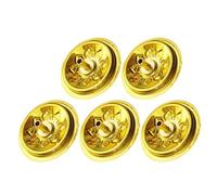 DIYEAH 5 Pezzi Portastoppino Galleggiante per Lampada Olio in Alluminio Oro | Regolazione Automatica del Livello, Fiamma Stabile, Facile Installazione, per Riti, Meditazione e Lampade