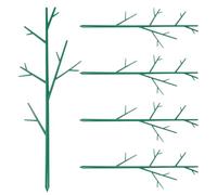 DIYEAH 5 Pezzi Supporto per Piante Rampicanti, Asta Verde in Plastica per | Struttura Semplice, Aiuta a Modellare le Piante, Protegge dal Vento Forte, Uso nel Giardino