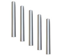 DIYEAH 5 Pezzi Tappi per Penne Nail Art in Metallo Opachi 8mm, Cappucci di Protezione Sigillati per Manicure, Accessori per Pennelli Unghie Resistente alla Luce e Anti-deformazione,