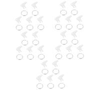 DIYEAH 5 Set Chiave del Distributore Distributori Automatico Borsa per La Conservazione delle Schegge Coperchio Vasetto per Togliere Lo Smalto Rimuovere Fessura Bianca Metallo 5 Pezzi * 5