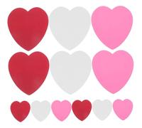 DIYEAH 5 Set Cuori di Carta Colorati per Decorazione Parete e Progetti Creativi in Classe da Ritagli Resistenti e Vivaci Adatti per Occasioni Romantiche e Ambienti Scolastici