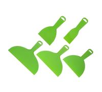 DIYEAH 5 Set Lama Da Cucire Raschietto Tavolozza Di Colori Ad Olio Scapplaggio Da Parati Spatola Da Muro Spatola Per Pittura Tavolozza Pittorica Spatola Flessibile Per Mastice Abs Verde