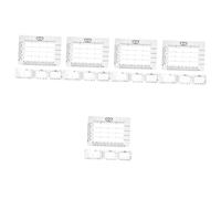 DIYEAH 5 Set Stampini per La Creazione di Biglietti Stencil Dell'alfabeto Modello di Stencil Rotondo Circolare Stampini con Numeri Alfabetici Stampini per Lettere Plastica 4 Pezzi * 5
