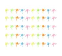 DIYEAH 50 clip per orchidee: clip in plastica per piante da giardino a forma di libellula - morsetto di supporto trasparente per piante da giardino per sostenere steli e viti che crescono in posizione