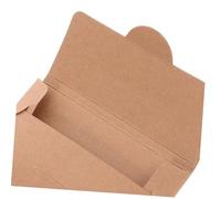 DIYEAH 50 Pezzi Buste Kraft per Carte con Protezione Banda Custodie Carta Spessa Resistenti e Scrivibili Organizer per Hotel e Biglietti Confezione
