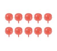 DIYEAH 50 Pezzi Campanelle Rotonde in Ferro Arancione 22mm Suono Allegro e Nitido per Artigianato Fai-da-Te e Decorazioni per Feste di Matrimonio