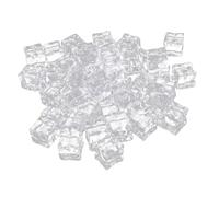 DIYEAH 50 Pezzi Cubetti Ghiaccio Artificiale in Acrilico Trasparente Effetto Cristallo Realistico Decorazione Fotografica e Vetrine Sicuri e Resistenti per Casa e Ristoranti
