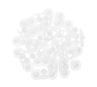 DIYEAH 50 Pezzi Decorativi Forma Pedina per Uniformi e Progetti Fai da Te per Ristoranti e Hotel Bianco