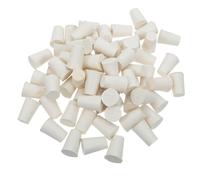 DIYEAH 50 Pezzi Tappo in Gomma da Laboratorio Conico Solido Beige 00 | Sigillo Ermetico, Riutilizzabile per Coltura di Tessuti e Reazioni Chimiche, Riduce Evaporazione dei Reagenti