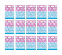 DIYEAH 50 Sacchetti Plastica per Rivelazione del Sesso e Bambina Borse Tote Colorate per Bomboniere Shower Confezione per Feste di Compleanno e Decorazioni Tavolo Torta