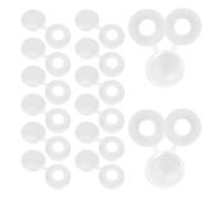 DIYEAH 500 Pezzi Coprivite in Plastica Bianchi M5 Cerniera Tappi di Mascheratura Integrati per Teste di Viti Mobili Protezione Nascosta per Lavori in Legno e Ristrutturazione Casa