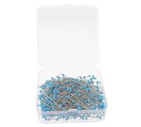 DIYEAH 500 Pezzi Spilli da Cucito Testa in Vetro per Lavori di Sartoria e Artigianato, Acciaio Inossidabile Resistente e Facile da Organizzare, per Fai-da-te e Creazioni Manuali