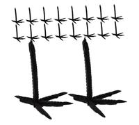 DIYEAH 50pezzi Pz Artigli di Corvo Neri in Plastica Zampe di Animali di Riutilizzabili Accessori per Decorazioni di Halloween Progetti Artistici Fai da Te Parti per Creazioni di Corvi