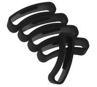 DIYEAH 5pezzi Anelli Ricambio Cinturino Nero Core Soft Anti-caduta Anello Fibbia Loop Keeper Per Smartwatch