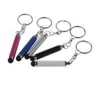 DIYEAH 5Pezzi Pennini Stylus Capacitivo Per Touch Screen Colorati e Portatili Con Keychain Compatibili Con Tablet e Smartphone Design Ergonomico e Materiale
