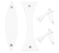 DIYEAH 6 lenti magnetiche concave e convesse per dimostrazioni di ottica | Strumento per esperimenti sulla rifrazione dell'acrilico, attrezzatura per lo studio della riflessione, materiale