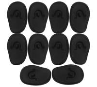 DIYEAH 6 Paia Protezione Auricolare in Silicone Nero per Tintura Chioma, Copri Orecchie Confortevoli per Bagno e Spa, per Uso Professionale e Domestico