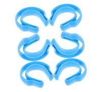 DIYEAH 6 Pezzi Blocco Porta Porta antulli per portate Tappi fermaporta per Pavimento Tappo Stoppers della Porta di Sicurezza dei fermaporta Esterno Polietilene a Bassa densità Blu