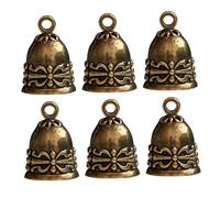 DIYEAH 6 Pezzi Ciondolo del Vento retrò ciondoli a Decorativi ciondoli a d'Epoca campanelli Pendenti in Metallo Ciondolo Campane Gioielli Ottone d'oro