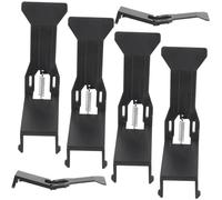 DIYEAH 6 pezzi Clip per Denaro in Plastica Nera per Cassetto Registratore di Cassa e Resistenti Design Rapido e Pratico per Piccole Imprese e Negozi