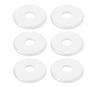 DIYEAH 6 pezzi di piastra di copertura rotonda con flangia divisa a parete per vari tubi - Coperture per rosoni per tubi montati a parete, diametro 22,5 mm
