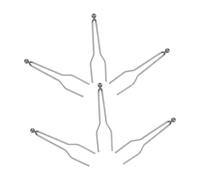 DIYEAH 6 Pezzi di Ricambio per Strumento Pirografia Punte per Macchina per Pirografia Punte per Filo Ad Alta Impedenza