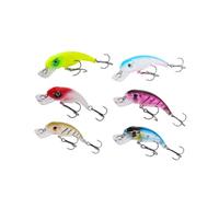 DIYEAH 6 Pezzi Esca Artificiale Pesce Simulata, Fish Shape Lures, 7,7cm 6,3g, Metallo, Affondante, Riflette la Luce, per Pesca, Pescatori e Appassionati di Pesca Colore Colore Casuale