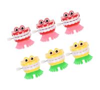 DIYEAH 6 Pezzi Giocattolo Meccanico a Carica Denti, ABS Leggero | Portatile, Stile Cartone Animato, per Casa Stregata e Festa, Giocattoli Carica per Piccoli