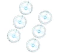 DIYEAH 6 Pezzi Goniometro Plastico con Righello 10cm e Indicatore Rotante a 360° per Disegno Preciso in Ufficio e Architettura, Strumento Versatile e Durevole