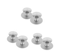 DIYEAH 6 Pezzi Maniglie Adesive per Mobili in Acciaio Inox Maniglie per Porte Scorrevoli e Vetro senza Foratura Facili da Installare Resistenti e Pratiche per Cucina e Bagno
