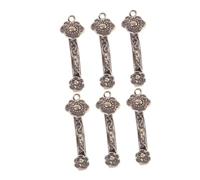 DIYEAH 6 Pezzi Pendente Portachiavi Ruyi Antico Decorazione Vintage per Diy Charm Ruyi per Portachiavi Accessori Buon Auspicio e Stile