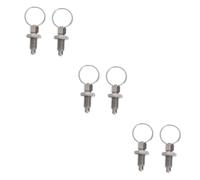 DIYEAH 6 Pezzi Perni Molla in Acciaio Inox Pistone con Filettate Accessori Meccanici Resistenti per Stampi Chassis Armadi e Attrezzature Industriali