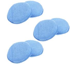 DIYEAH 6 Pezzi Spugne Lucidatura Auto Blu, Applicatore Manuale per Cera | Set in Spugna per Pulizia e Manutenzione Auto, Applicazione Uniforme della Cera, Finitura Precisa