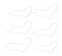 DIYEAH 6 Pezzi Supporto per Il Display calzino Misure blocca-Calzini Forma per Calza all'Uncinetto Display di stoccaggio Appendiabiti per l'asciugatura Acciaio Inossidabile Argento