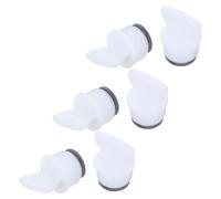 DIYEAH 6 Pezzi Tappo per Borsa Dell'acqua Calda a Vite, Ricambio Bianco | Gomma, Metallo e Plastica, Chiusura di Riserva Portatile, per Bocche Standard, Casa e Viaggio