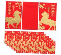 DIYEAH 60 Pezzi Spring Festival Redvite per l'anno del cavallo pacchetto soldi del capodanno buste denaro rosse rossi Capodanno lai buste Carta
