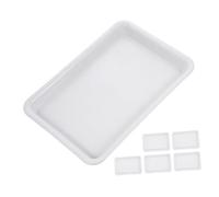 DIYEAH 6pezzi Vassoio in Pp per Piante Sottovaso Contenitore Riutilizzabile Vassoi per Vasi da Fiori Resistente Impedisce Scivolamento Adatto Tutti i Vasi Interni